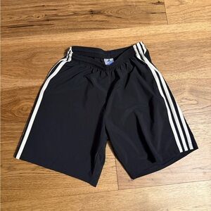 Black Adidas Athletic Men Shorts